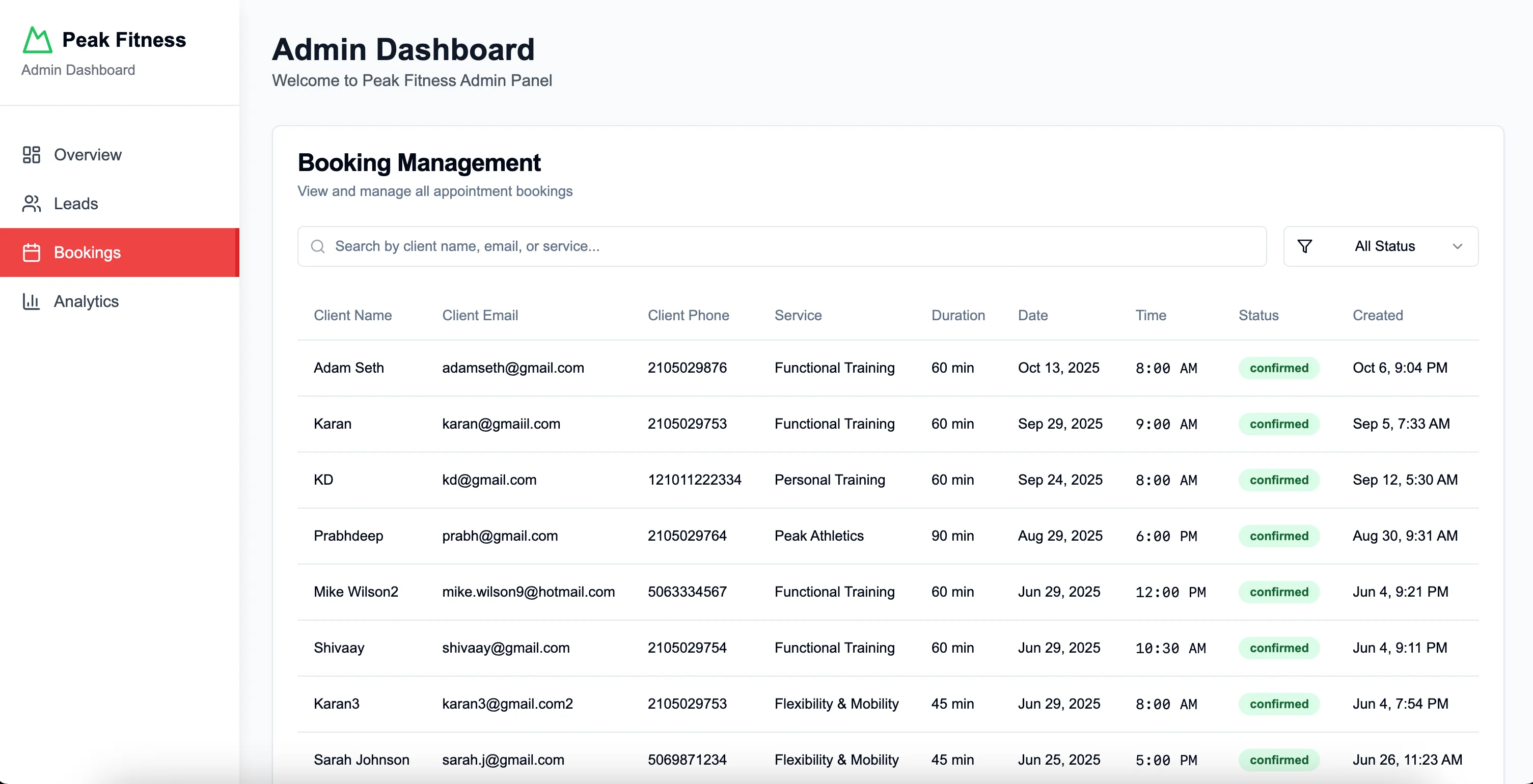 Fitness platform screenshot 10